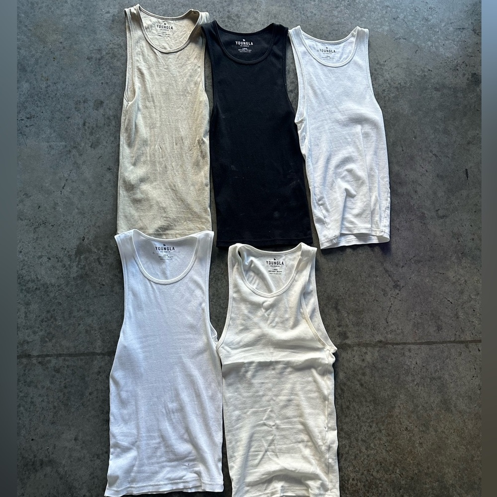 YoungLA Wife Lover Tanks - 5 pack large